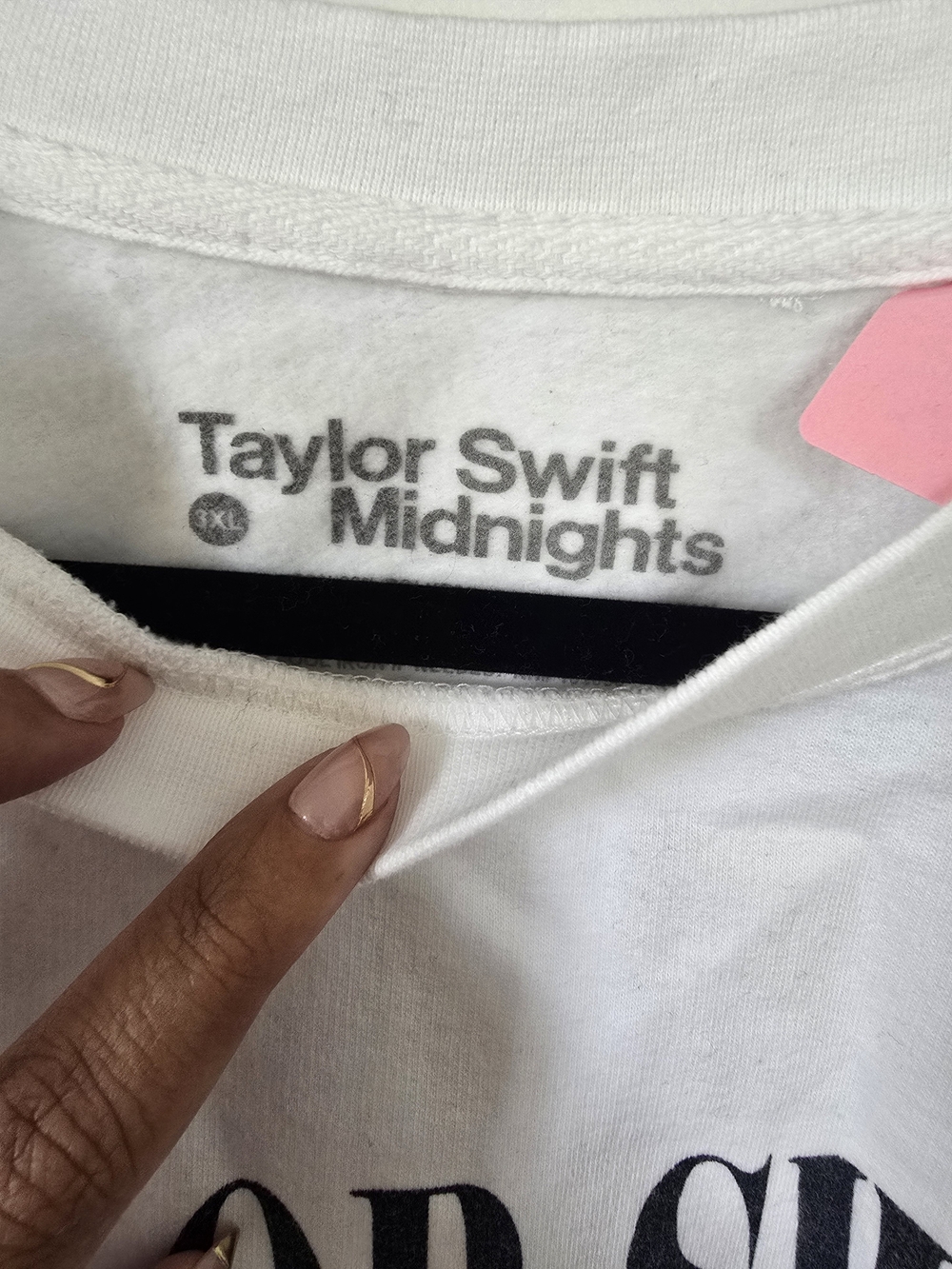 Taylor Swift White Eras Graphic Crew Sweatshirt - Picture 2 of 4